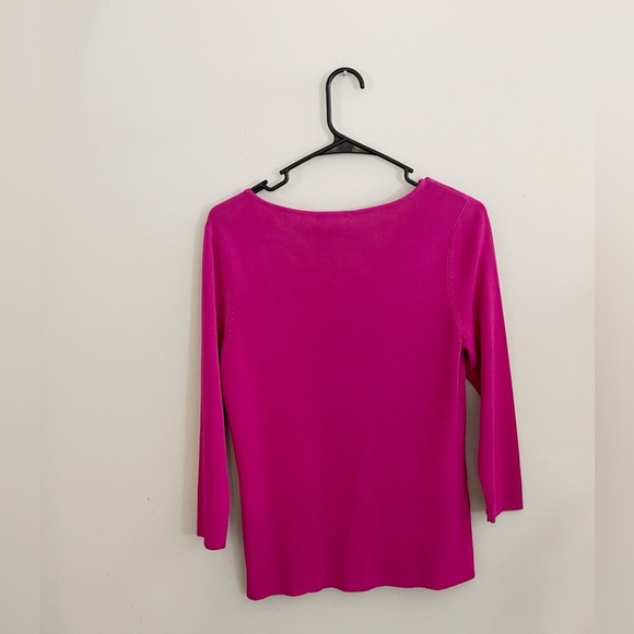 Sweaterworks Y2k Pink Sequins top stretch comfort Barbiecore girly bride - Picture 2 of 3